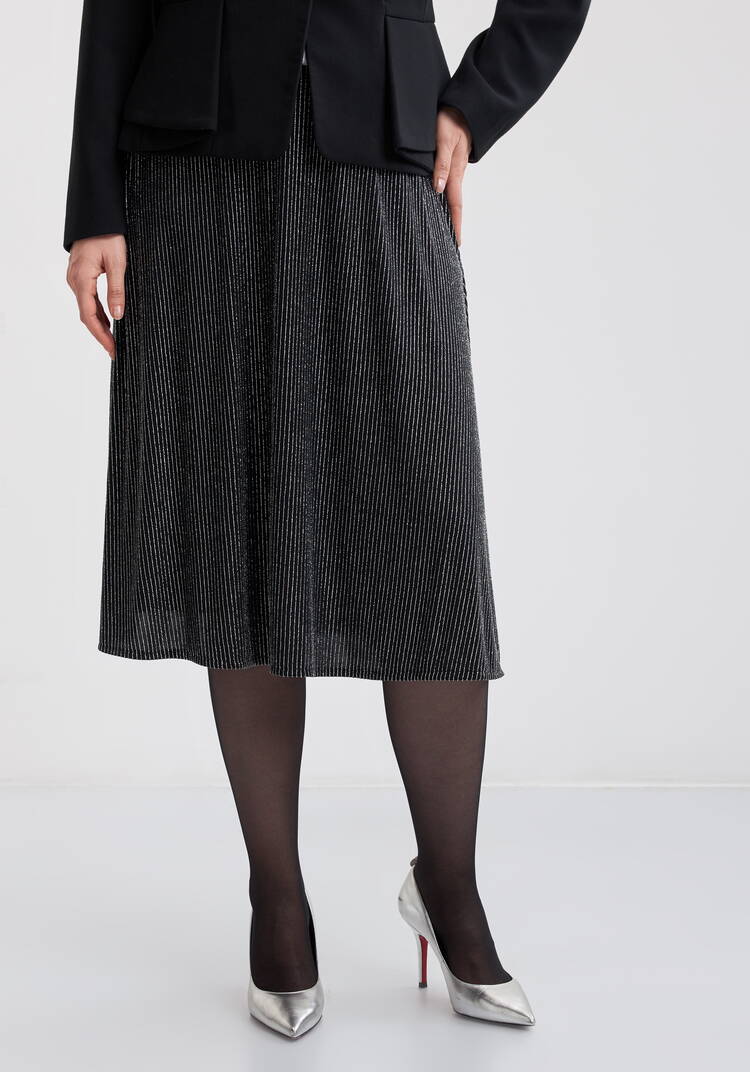 Юбка полусолнце с люрексом шир.  750, рис. 7