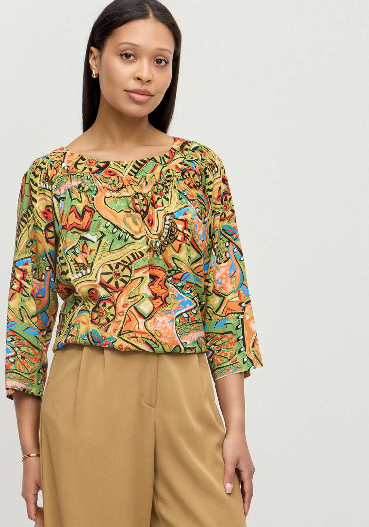 Блуза Мозайка нежности шир.  750, рис. 1