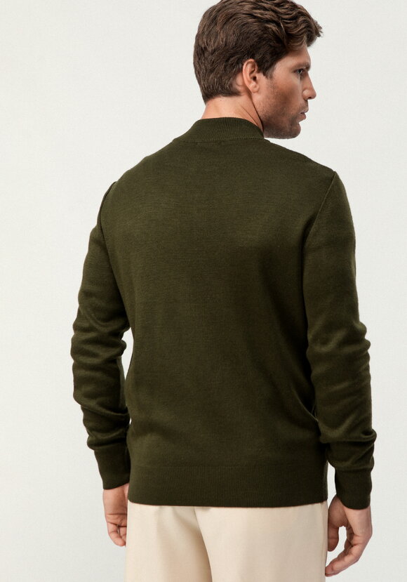 Свитер с воротником стойкой на молнии шир.  580, рис. 3