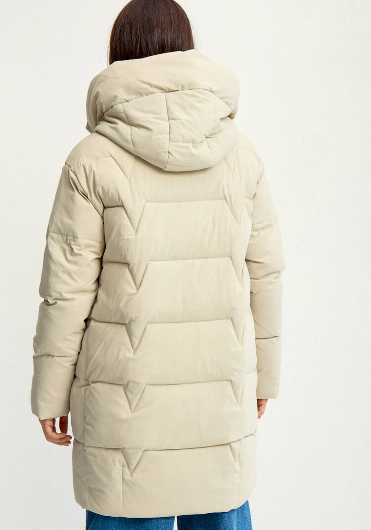 Пальто стеганое с меховой отделкой шир.  750, рис. 12