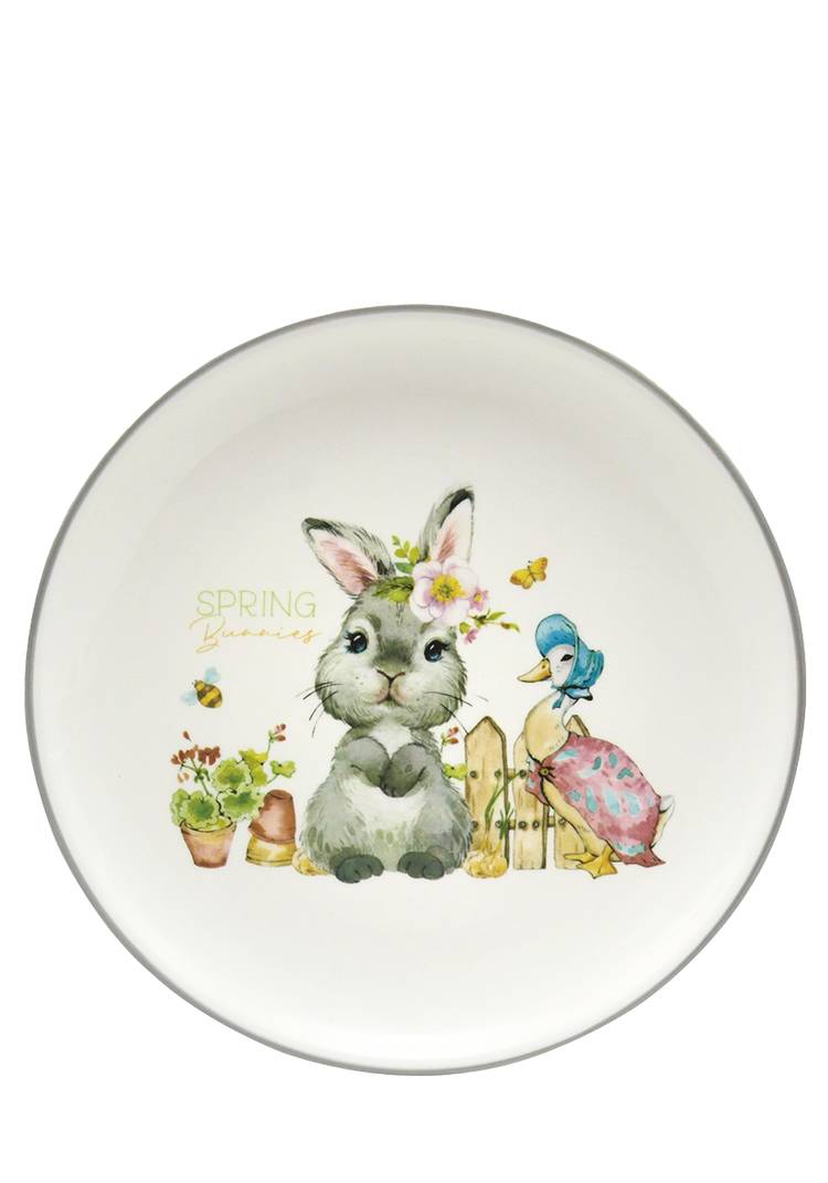 Тарелка Весенние кролики шир.  750, рис. 1