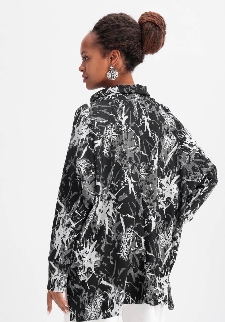 Джемпер трикотажный свободного кроя с принтом шир.  750, рис. 3