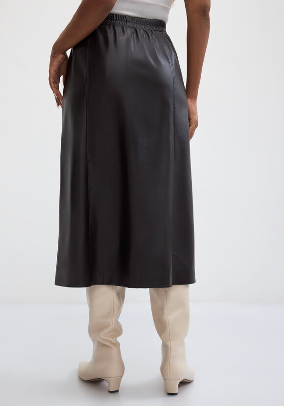 Юбка из экокожи Марина шир.  580, рис. 3