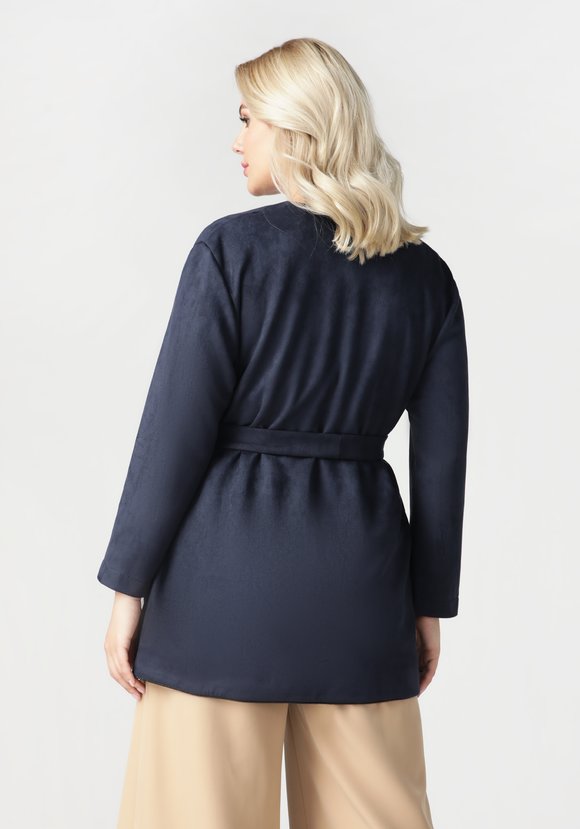 Жакет с карманами из эко-замши шир.  580, рис. 11