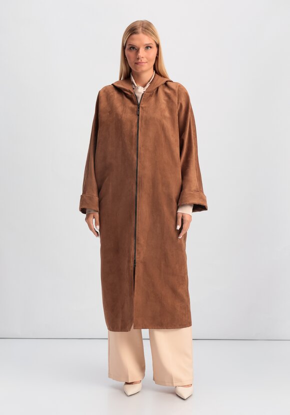 Плащ из экозамши шир.  580, рис. 12