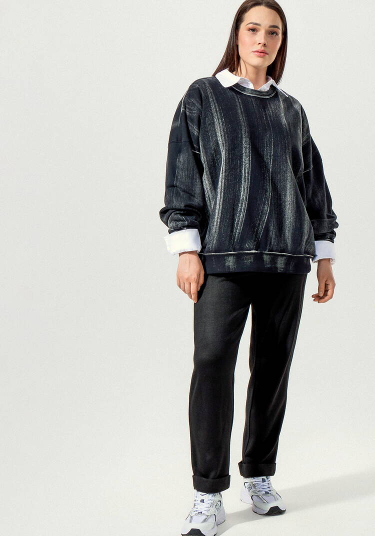 Брюки с манжетами и широкой резинкой шир.  750, рис. 7