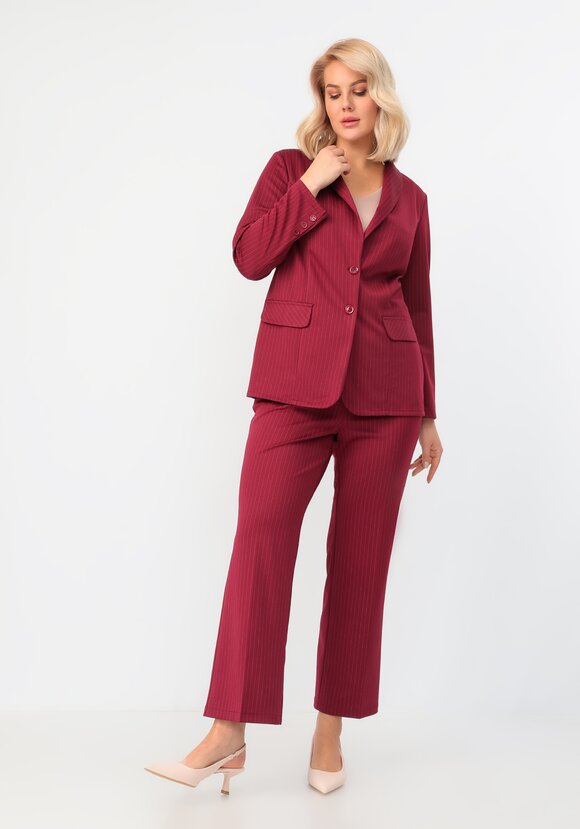 Пиджак однобортный в полоску шир.  580, рис. 10