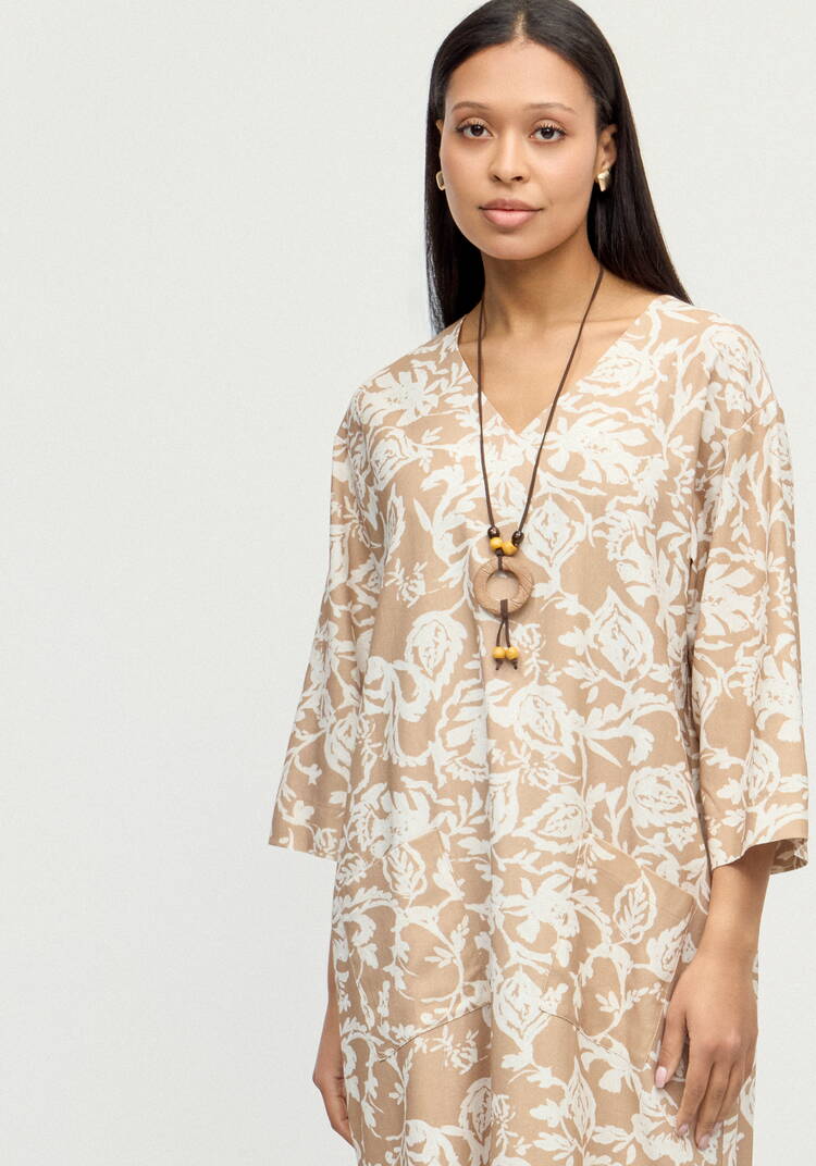 Платье изо льна Танцующая на ветру шир.  750, рис. 2