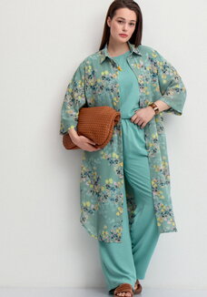 Рубашка с флористическим принтом