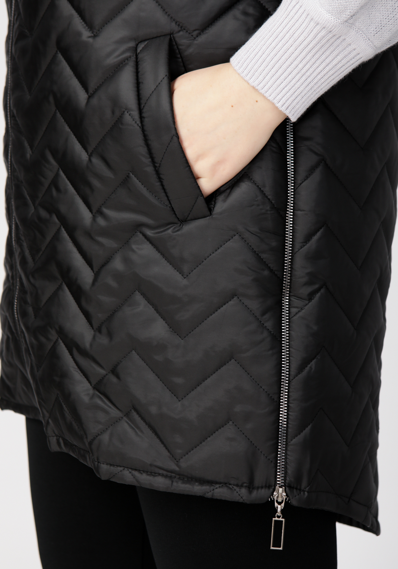 Утепленный жилет «Эмма» LORICCI, размер 50, цвет черный - фото 6