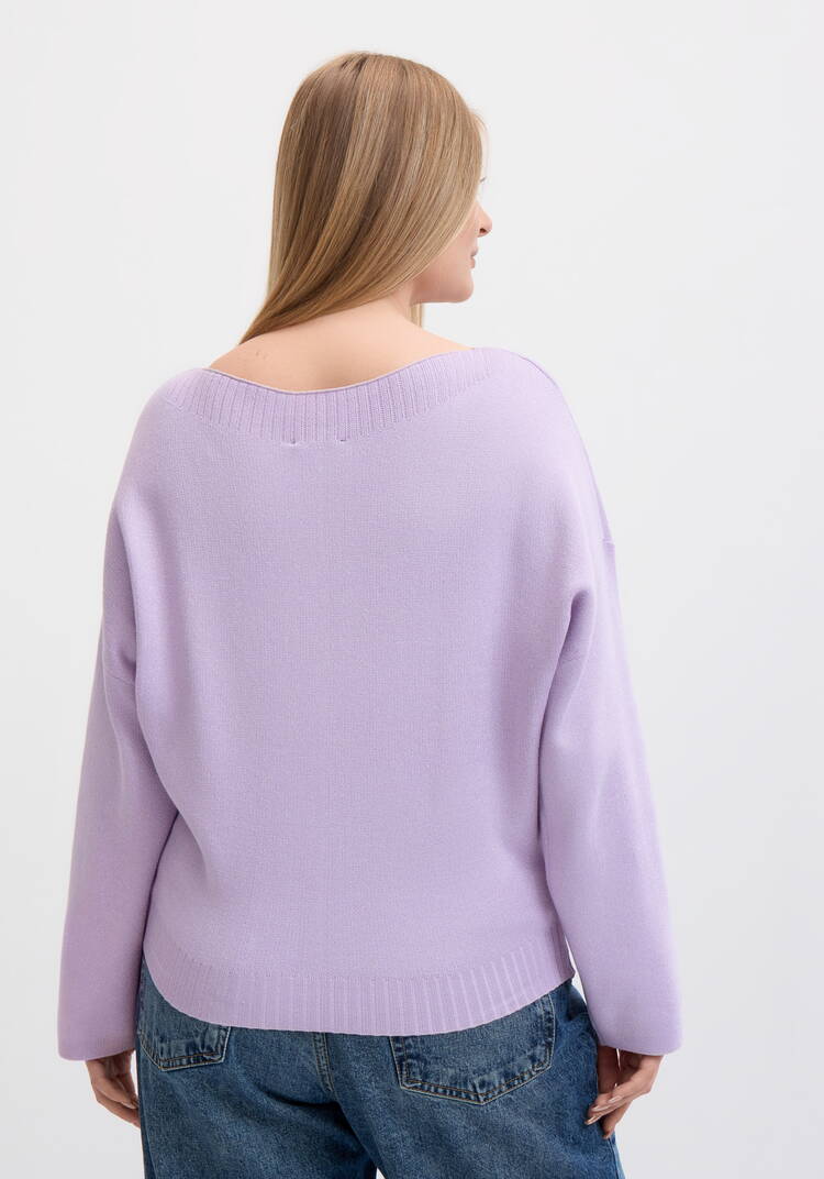 Джемпер с округлым вырезом горловины шир.  750, рис. 9