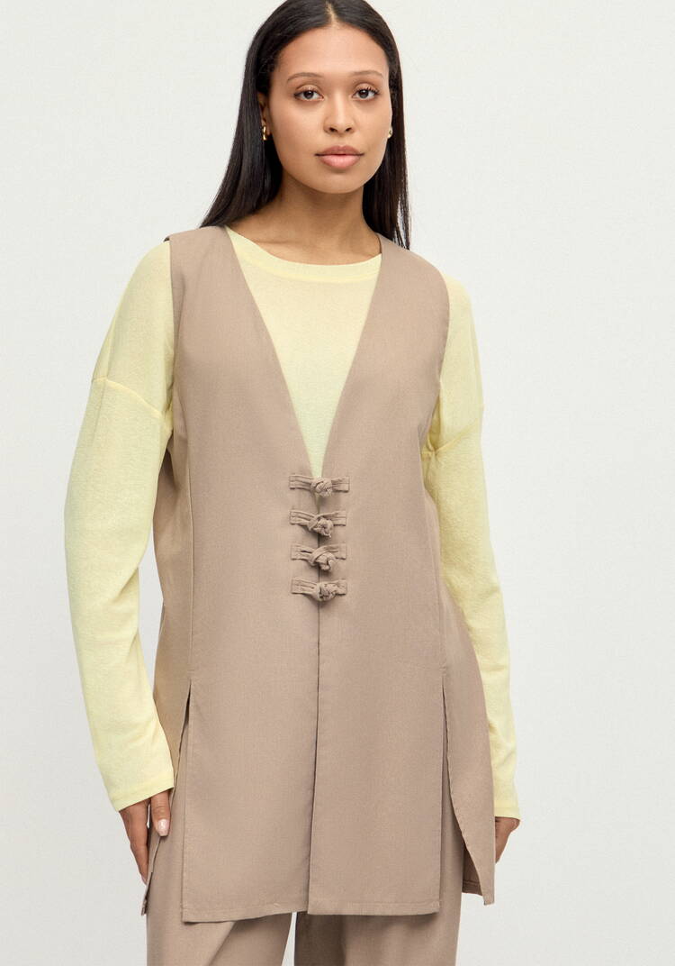 Жилет изо льна Медея шир.  750, рис. 11