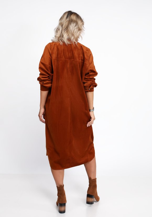 Платье-рубашка из крупного вельвета шир.  580, рис. 7