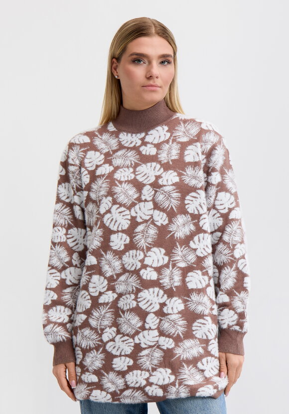 Туника пушистая с принтом шир.  580, рис. 22