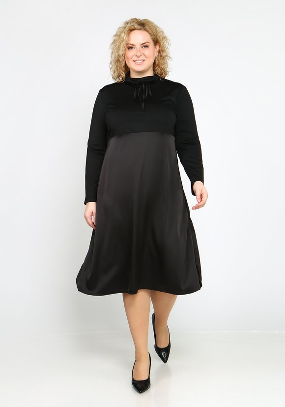 Платье с атласной юбкой шир.  580, рис. 2