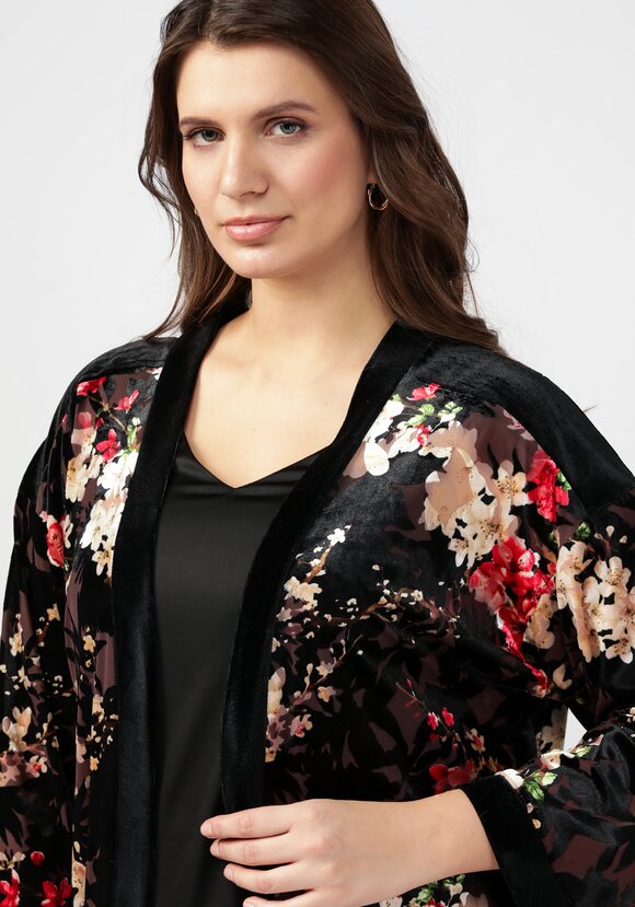 Кардиган-накидка со свободными рукавами шир.  580, рис. 6