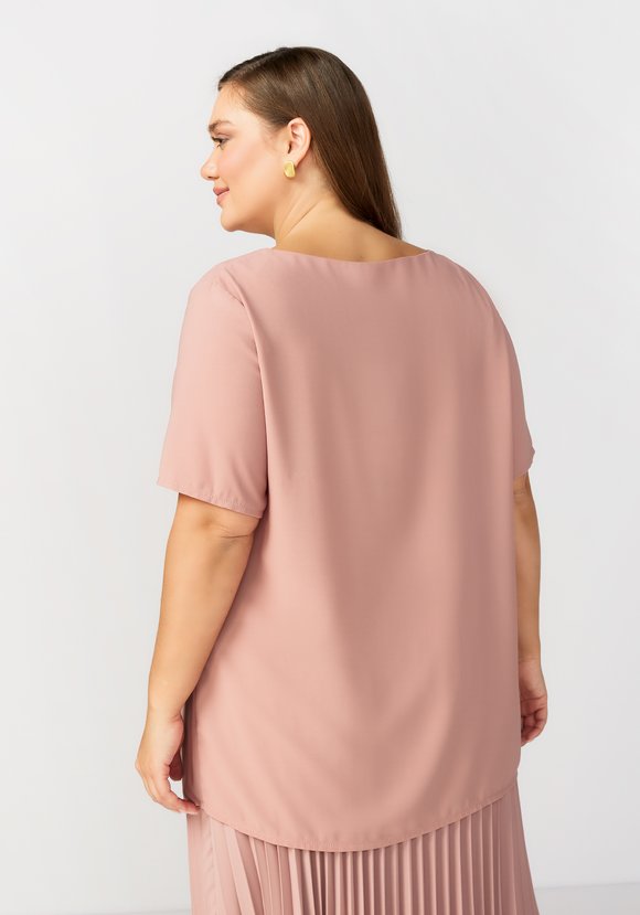 Блуза с вертикальной складкой шир.  580, рис. 7