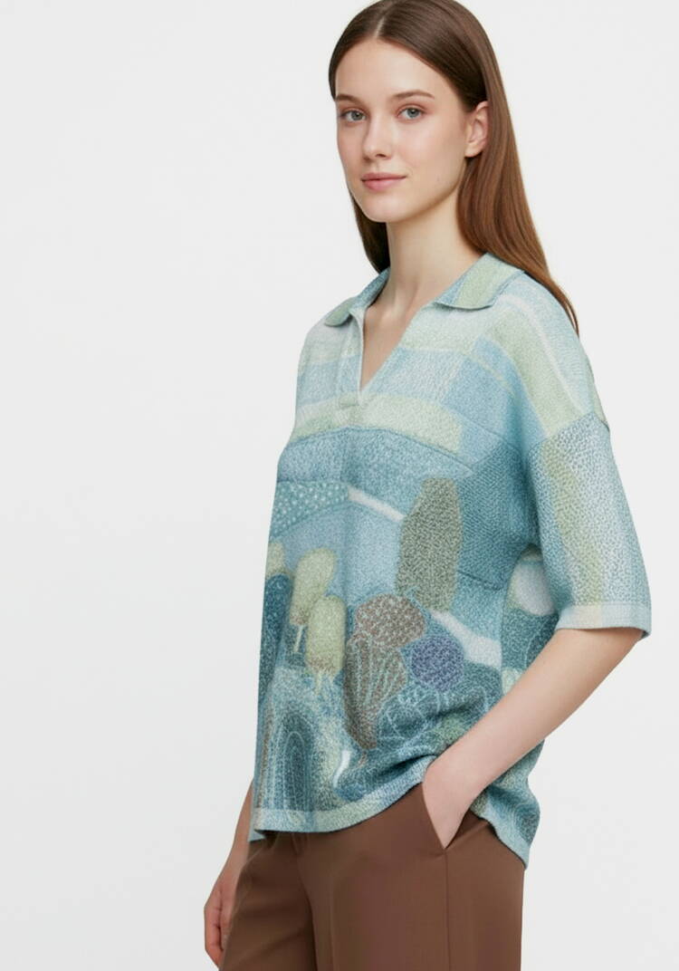 Джемпер-поло Люксембург шир.  750, рис. 5