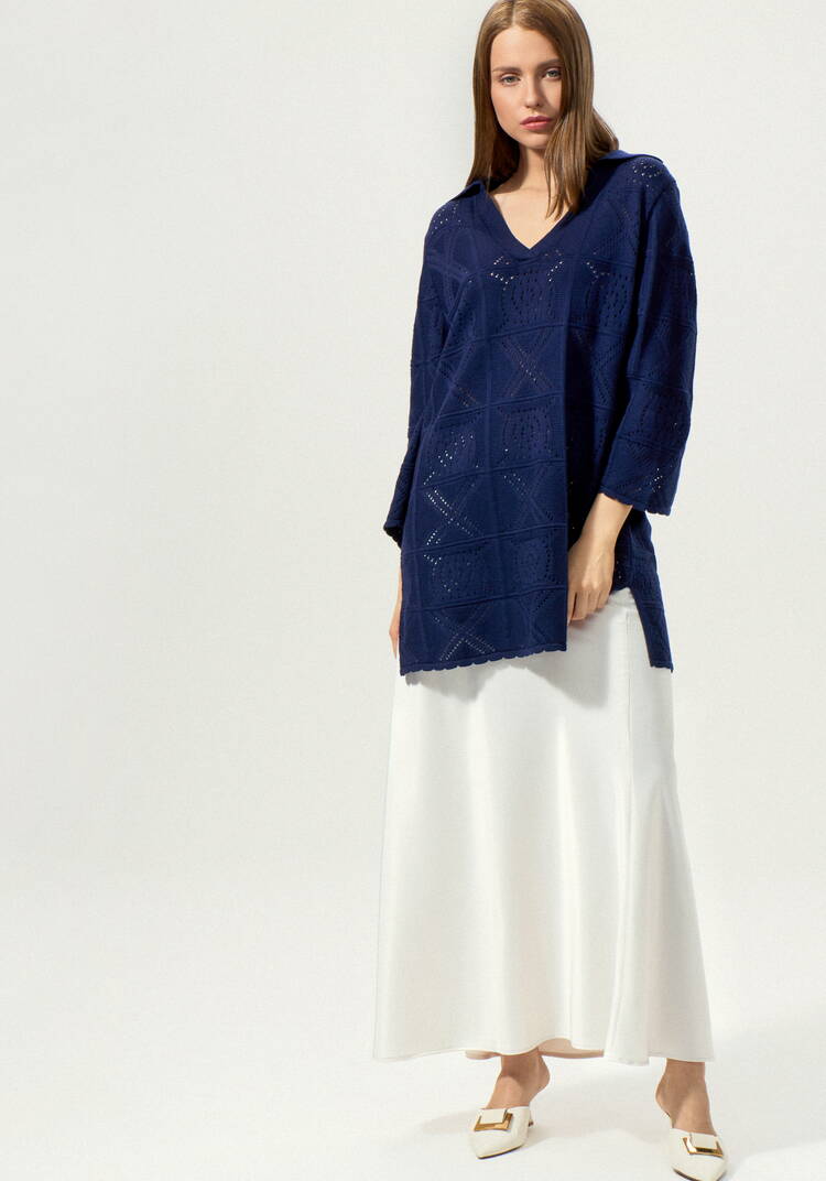 Туника с разрезами по бокам удлиненная шир.  750, рис. 32