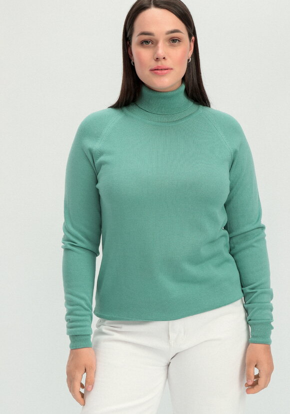 Джемпер прямого силуэта с высоким воротом шир.  580, рис. 20