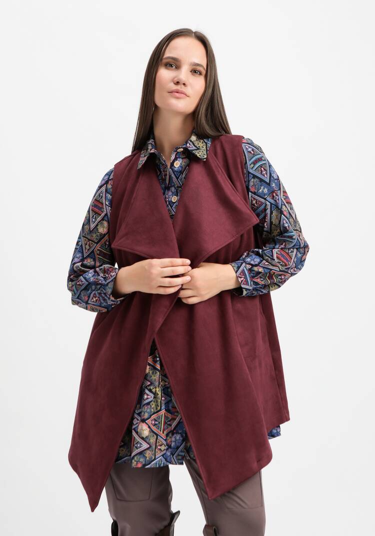 Жилет оверсайз с воротом апаш шир.  750, рис. 8