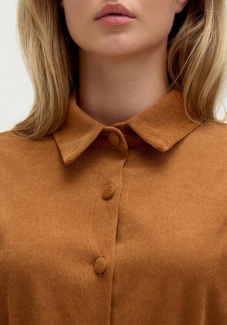 Платье-рубашка с отложным воротом шир.  750, рис. 17