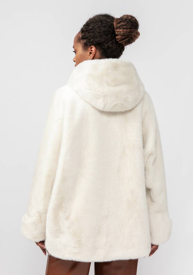 Полупальто из экомеха Моника шир.  750, рис. 17