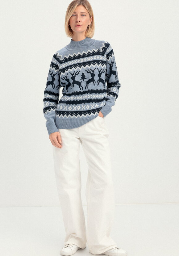 Джемпер с рождественским рисунком шир.  580, рис. 13