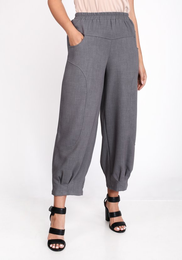 Брюки с защипами по низу шир.  580, рис. 1