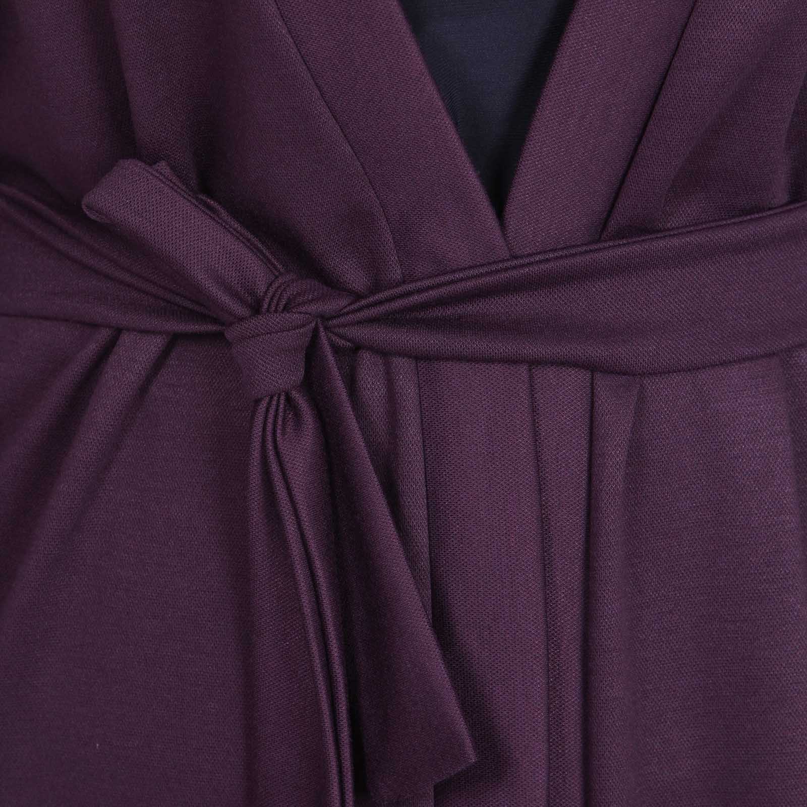 Кардиган удлиненный с поясом Alina Assi, цвет фиолетовый, размер 44 - фото 5