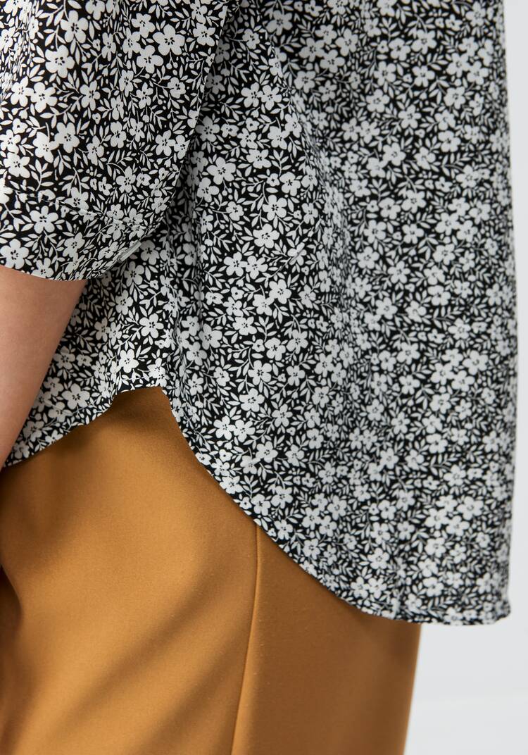 Рубашка с цветочным принтом Элен шир.  750, рис. 15