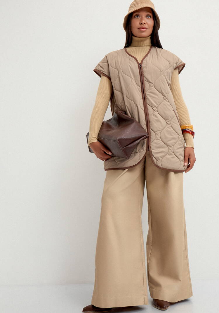 Жилет удлиненный на молнии шир.  750, рис. 9