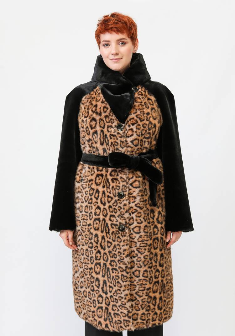 Двусторонняя искусственная шуба на поясе шир.  750, рис. 4