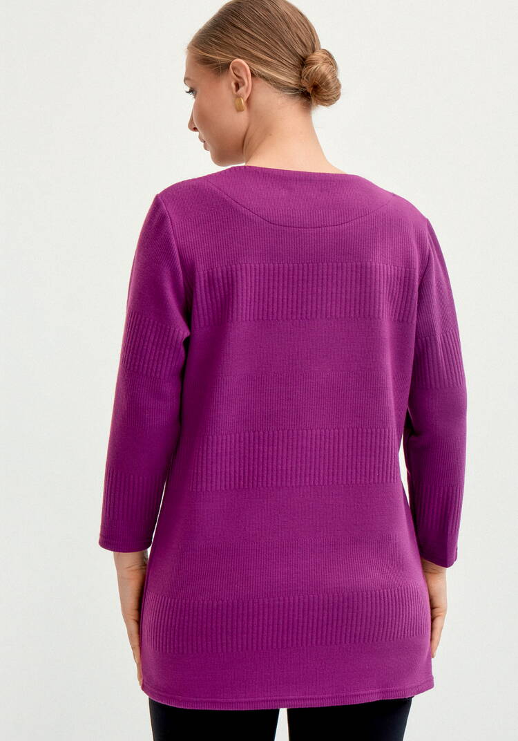 Блуза из трикотажа с кокеткой-впереди шир.  750, рис. 3