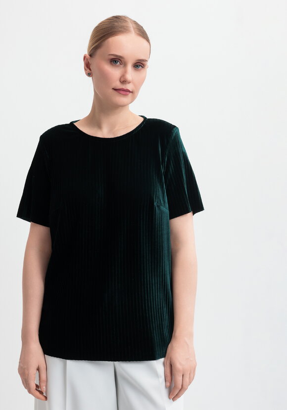 Блуза из плиссированного бархата шир.  580, рис. 9