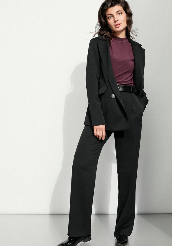 Брюки прямые из костюмной ткани шир.  580, рис. 12