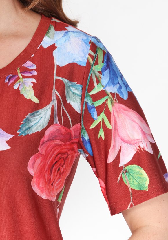 Блуза Цветочная серенада шир.  580, рис. 12