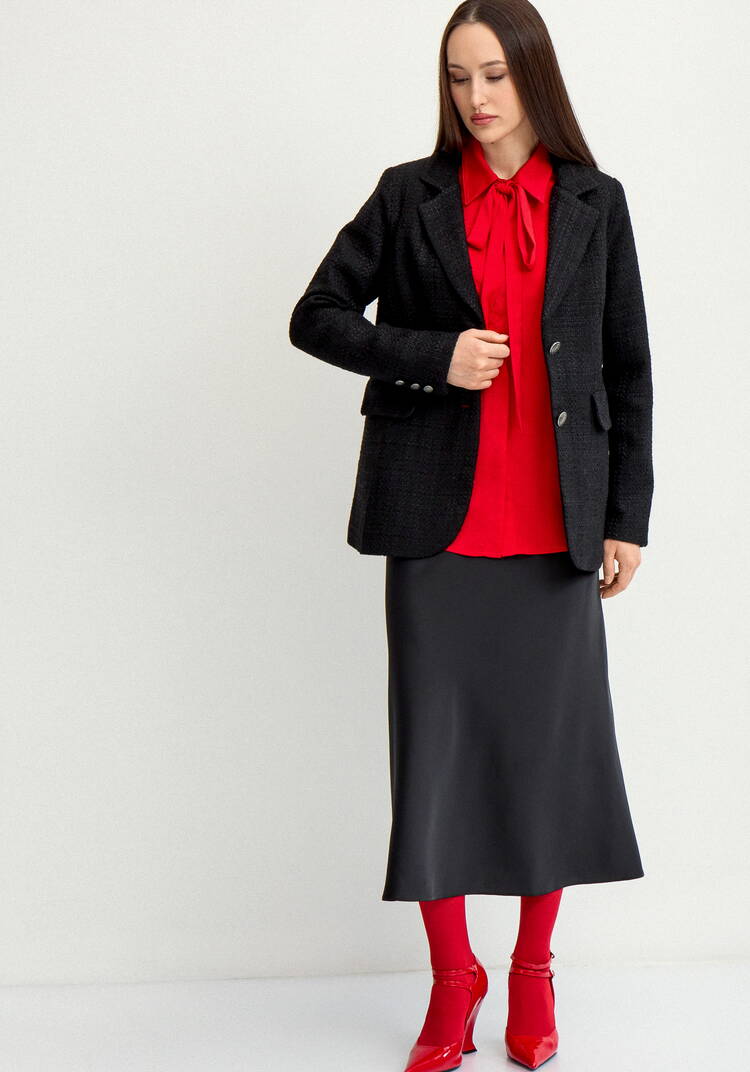 Юбка шелковая А-образного кроя шир.  750, рис. 13