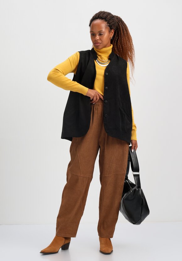 Жилет из вельвета с карманами шир.  580, рис. 8