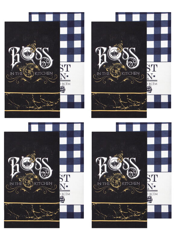 Полотенца из рогожки Главный на кухне, 8 шт шир.  580, рис. 7