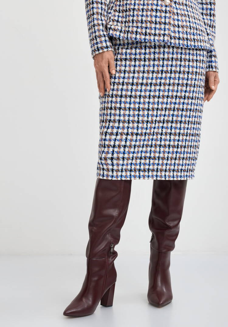 Юбка в клетку из твида Кэмерон шир.  750, рис. 2