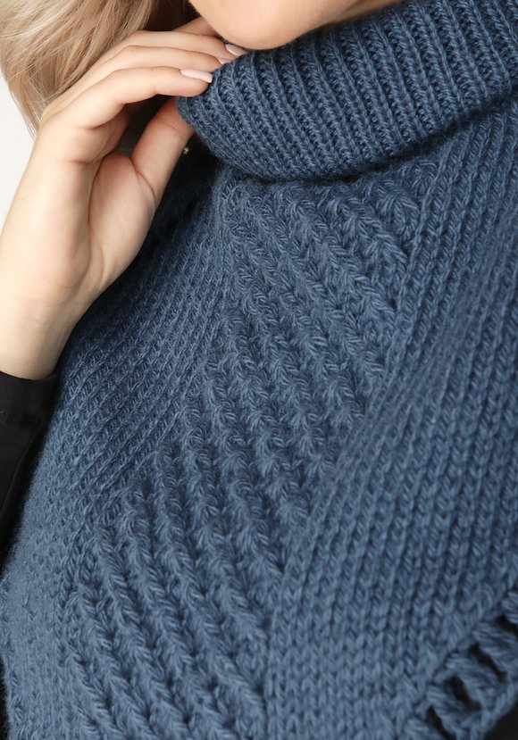 Манишка вязаная шир.  580, рис. 17