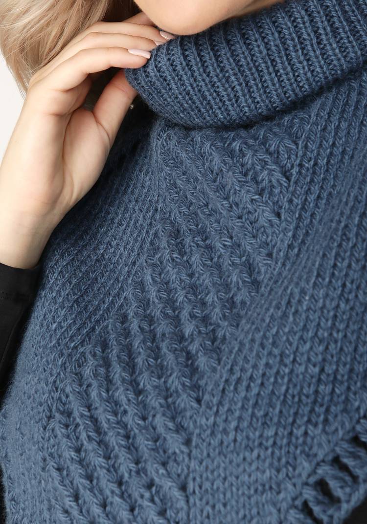 Манишка вязаная шир.  750, рис. 17