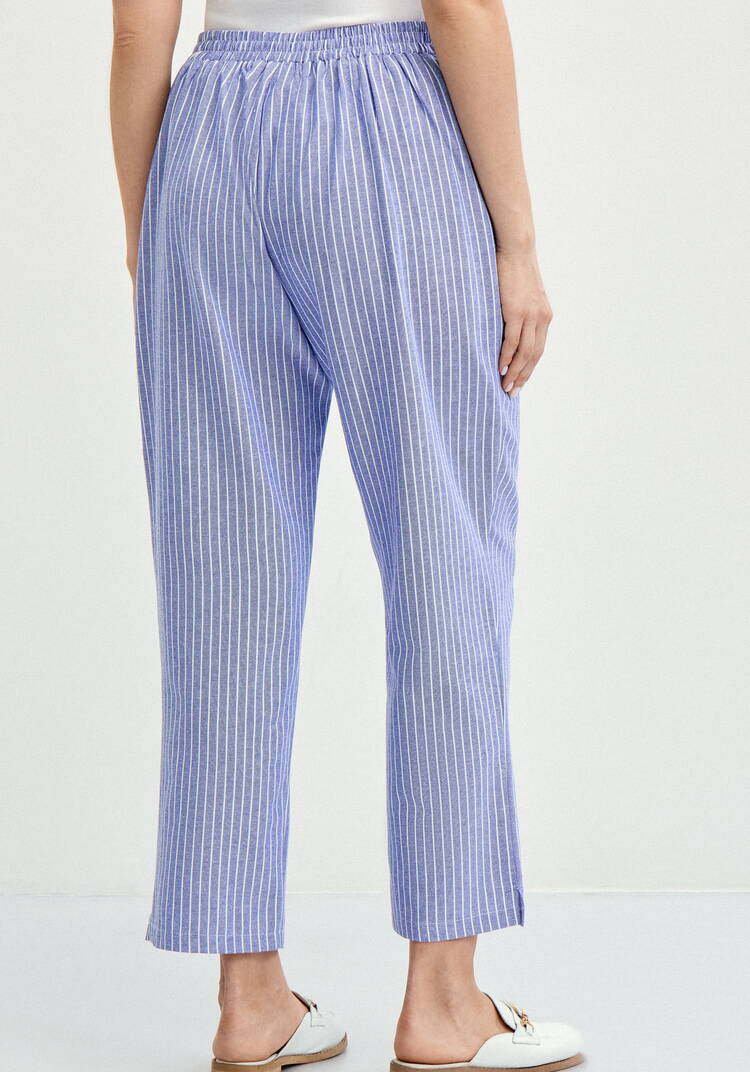 Брюки зауженные в полоску шир.  750, рис. 20