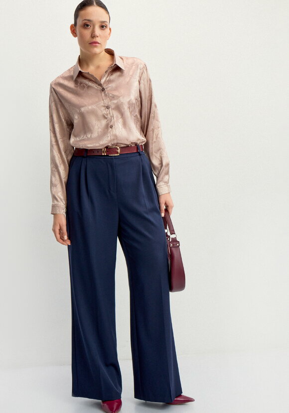 Блуза из шелка со змеиным принтом шир.  580, рис. 2