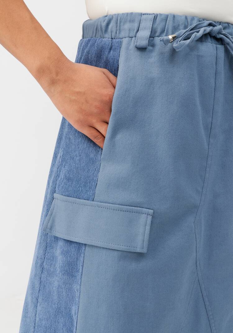 Юбка оригинального кроя с резинкой на поясе шир.  750, рис. 14