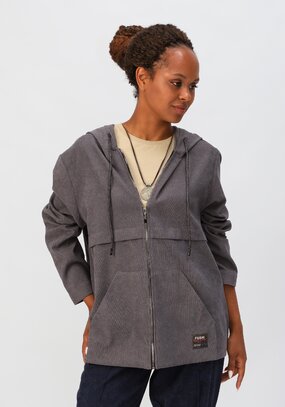 Куртка вельветовая с капюшоном