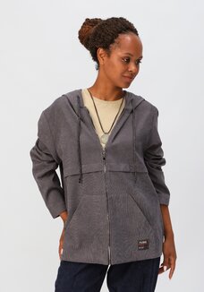 Куртка вельветовая с капюшоном