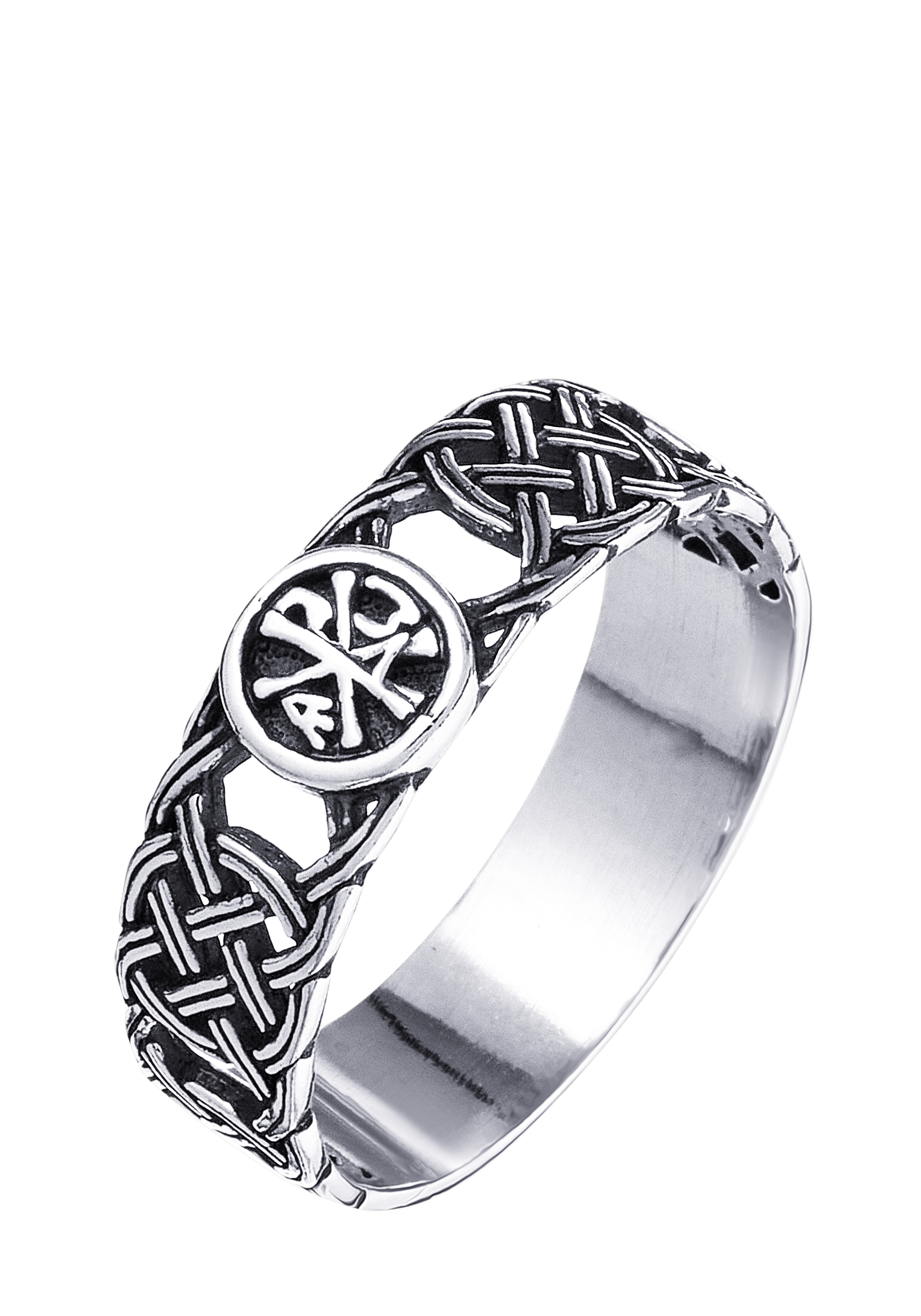 медальон хризма древнехристианская символика Кольцо серебряное Хризма