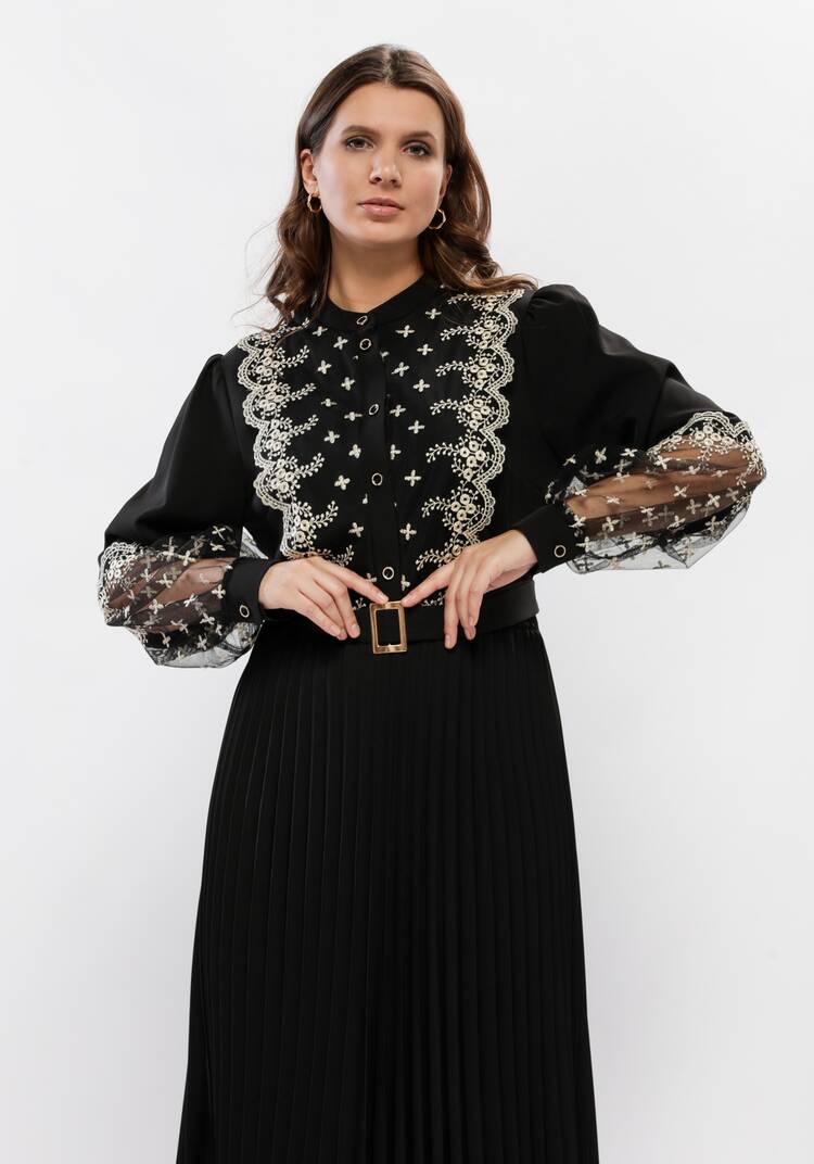 Платье с ажурным кружевом шир.  750, рис. 32